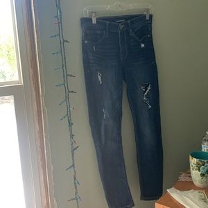 Distressed Express Jeans- No size Tag